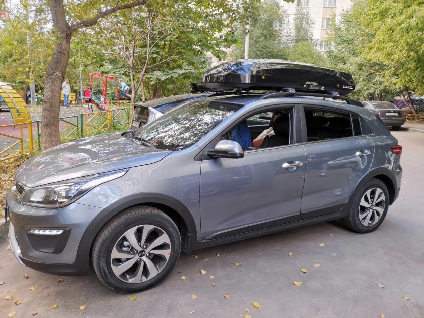 Kia Rio x-line багажник на крышу