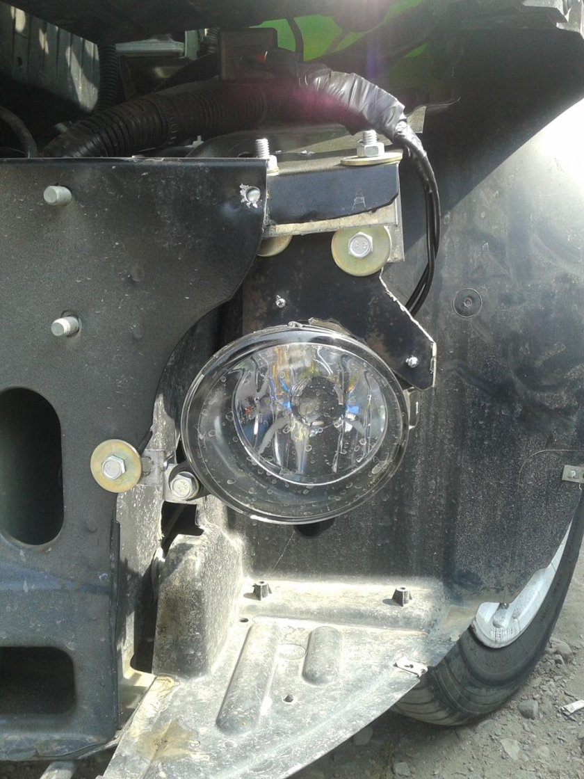 ВАЗ 2190 крепление противотуманок