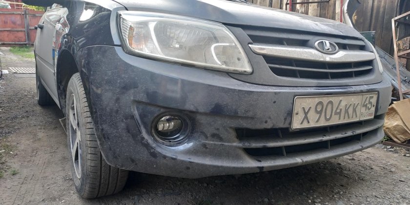 Гранта 2190 бампер под противотуманки
