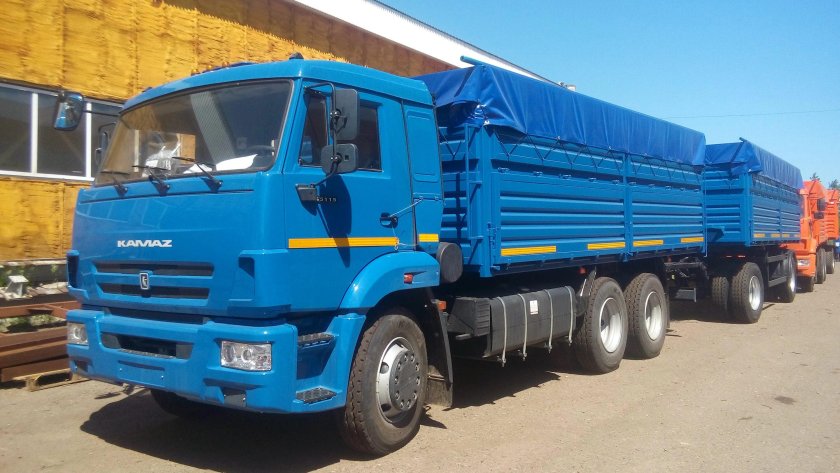 КАМАЗ 65115 бортовой зерновоз