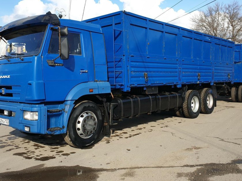 КАМАЗ 65117 бортовой зерновоз