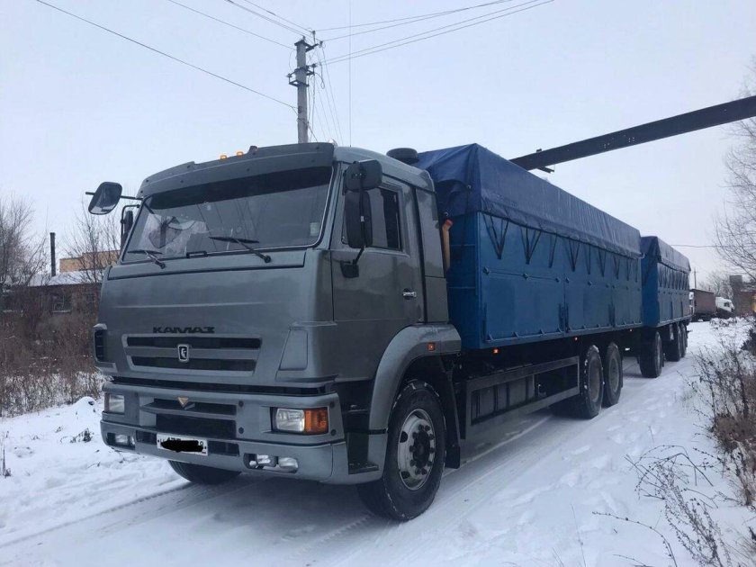 КАМАЗ 65117 серый