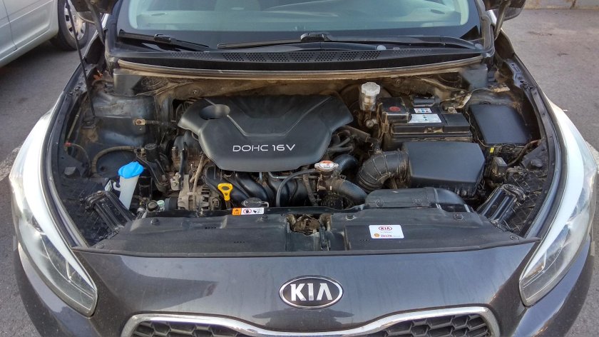 Подкапоиное пространство Kia Seed