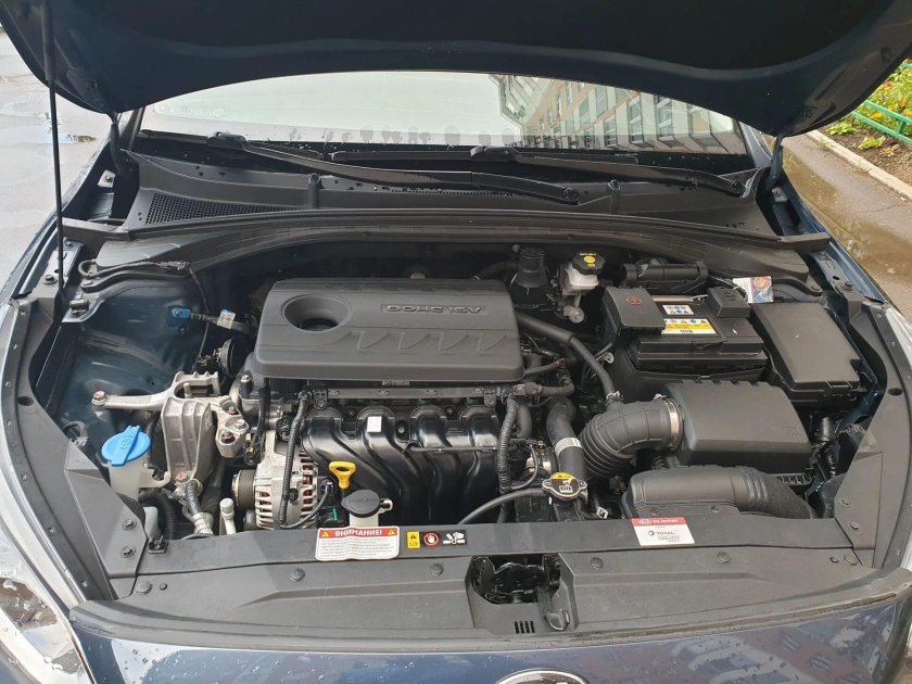 Подкапоиное пространство Kia Seed