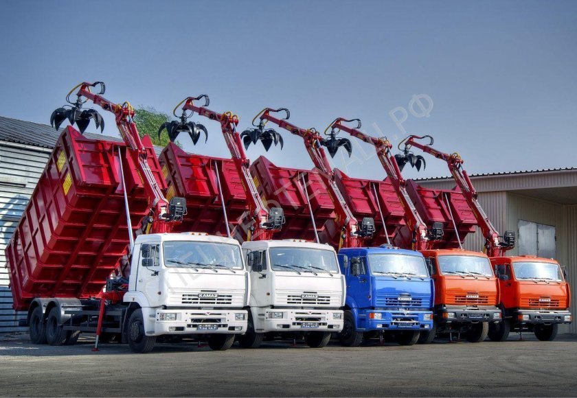 КАМАЗ 65115 ломовоз с манипулятором