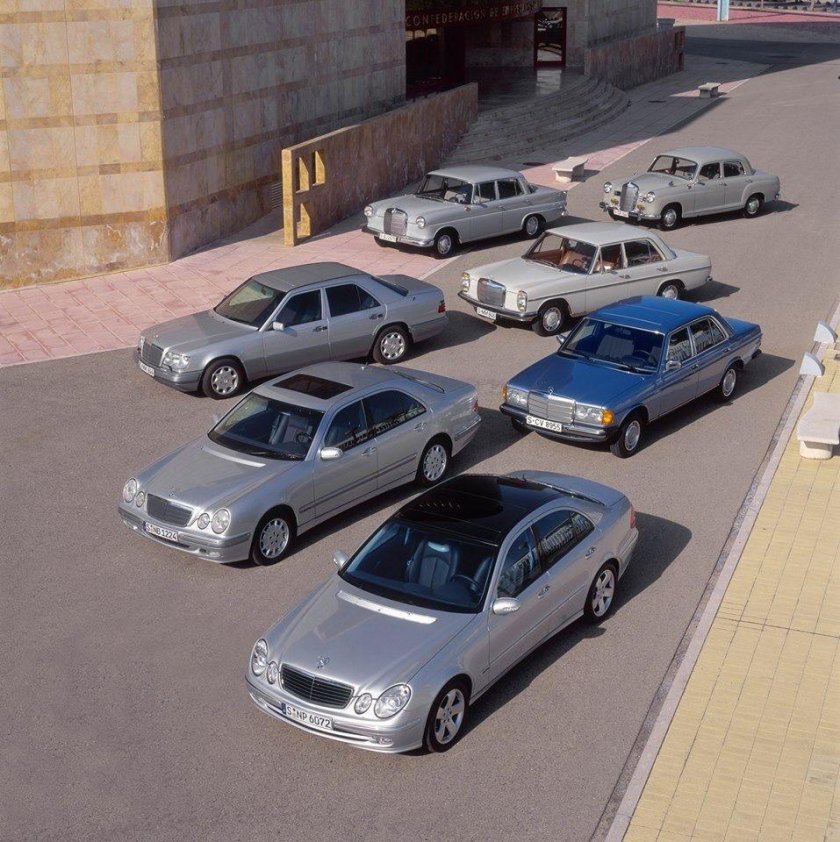 Эволюция Мерседес е класса