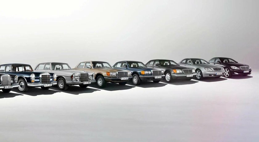 Эволюция Mercedes s class