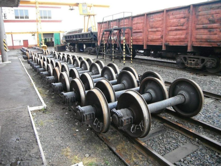 Колесная пара грузового вагона РЖД