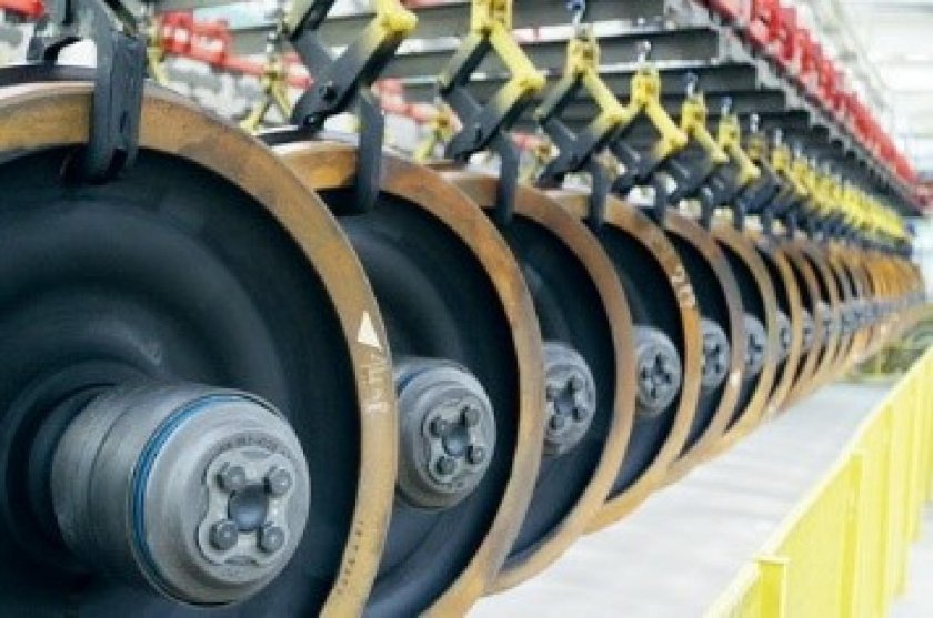 Цельнокатаное колесо вагона