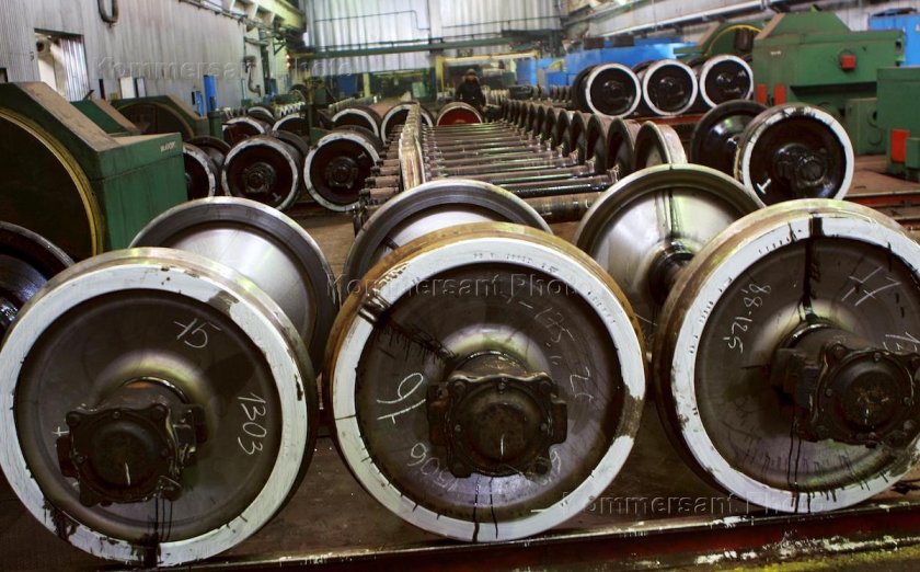 Цельнокатаное колесо вагона