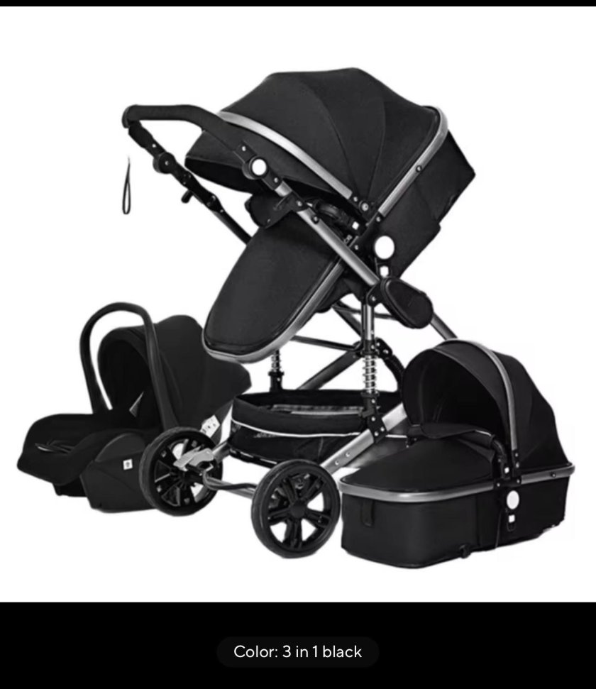 Luxury Baby Stroller 3 in 1