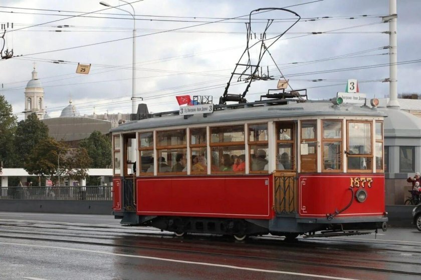 Парад ретро трамваев Санкт-Петербург 2024
