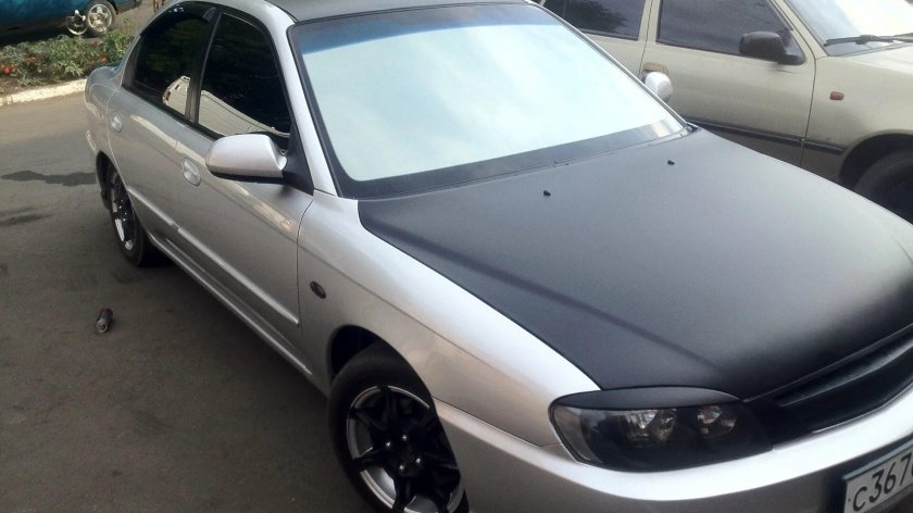 Киа спектра черный капот