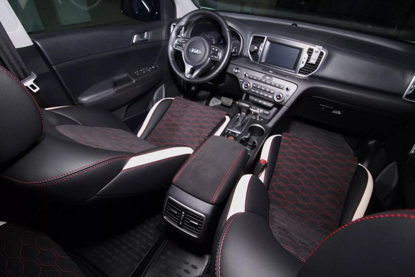 Кожаный салон Киа Спортейдж 4