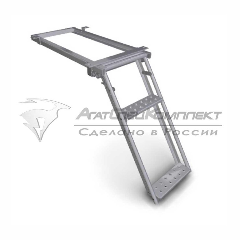 Лестница выдвижная в фургон 1 ступень (оцинк)