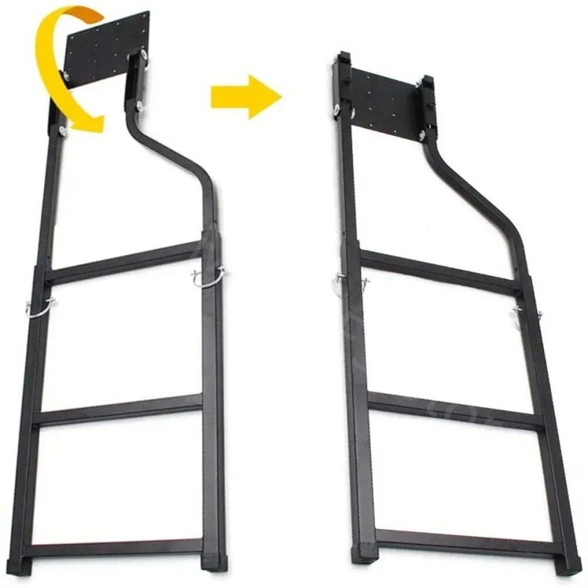 Лестница фургона складная 2 широкие ступени h-650 ZN