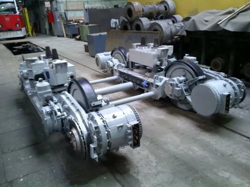 Трамвайная тележка трамвая 71 409