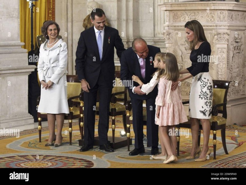 Король Испании Хуан Карлос 1 и Королева Летисия