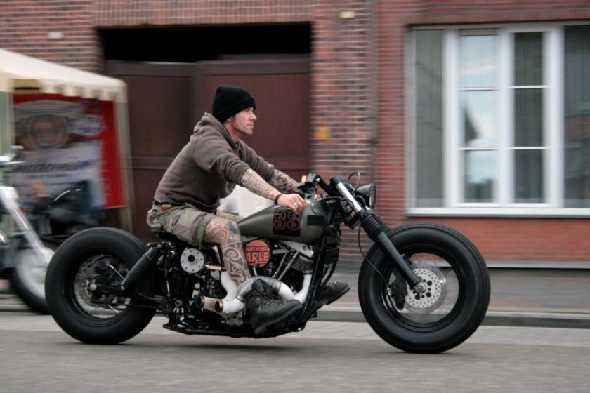 Bobber мотоцикл Харлей