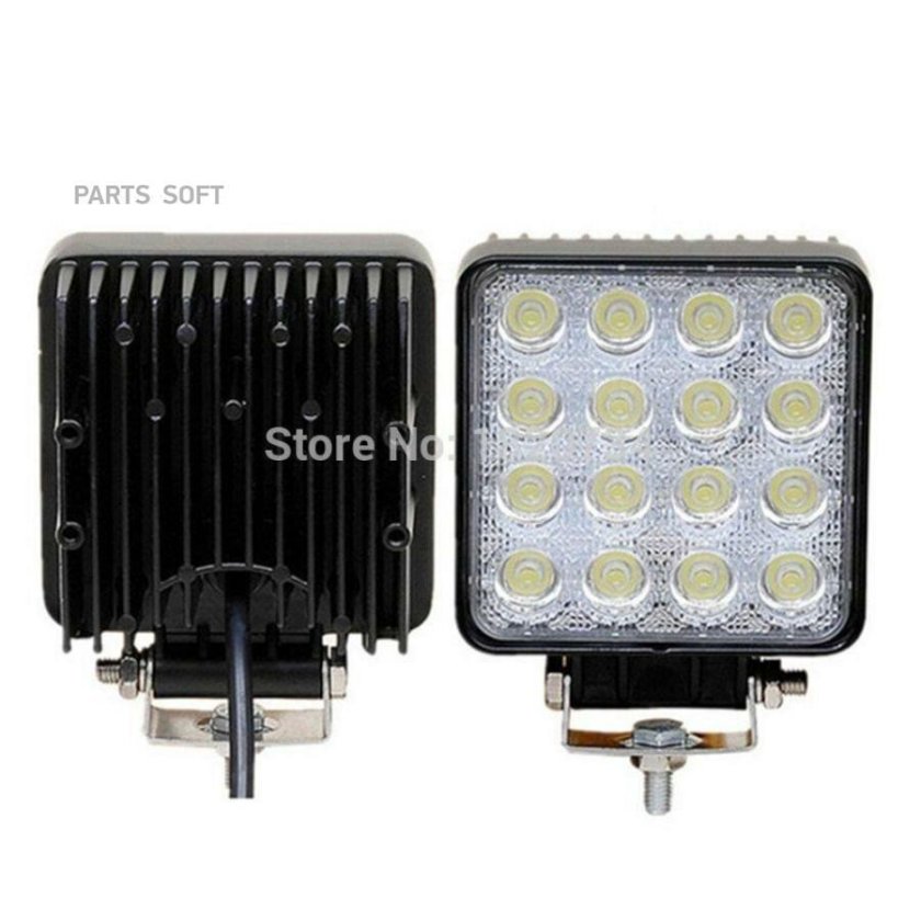 Фара квадратная led 16 диодов 48w