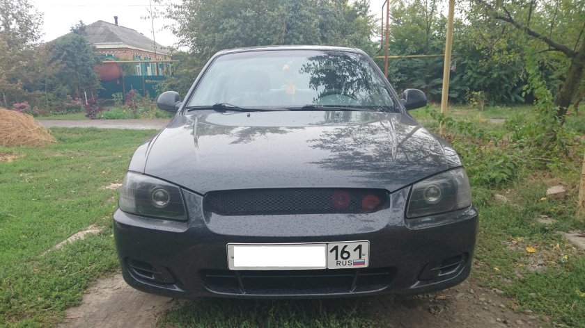 Бампер дорестайл акцент