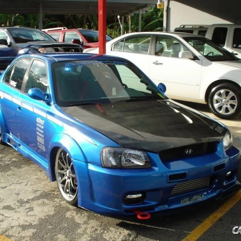 Тюнингованный Hyundai Accent