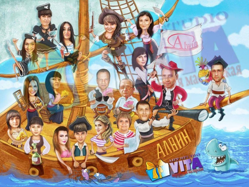 Плакат "корабль"