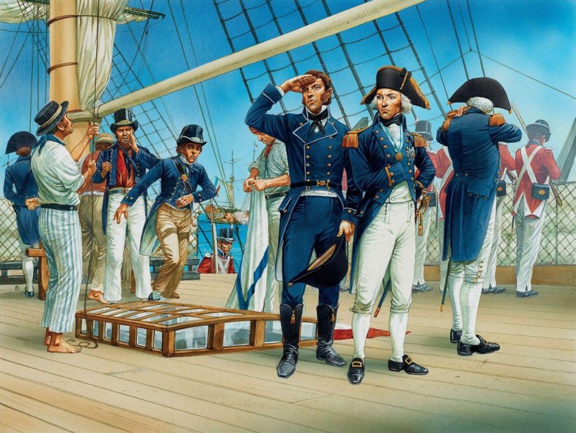 Горацио Нельсон на корабле