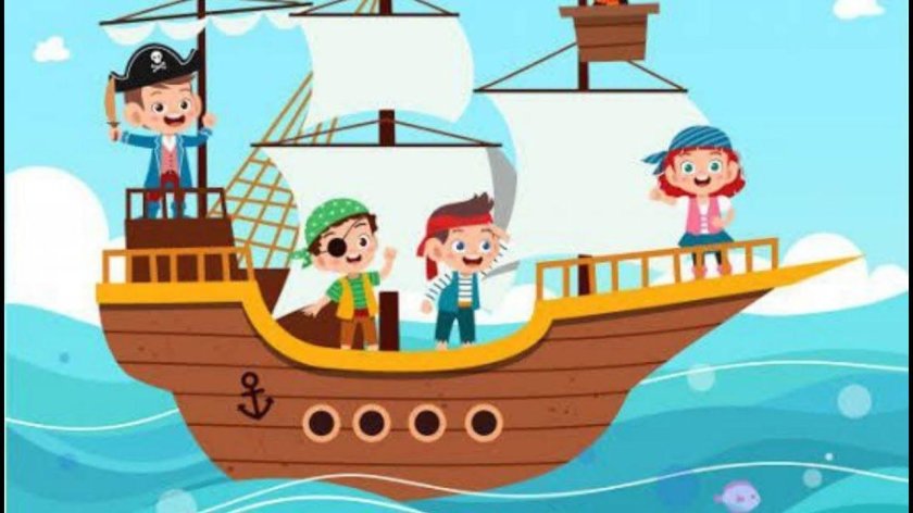 Корабль мультяшный