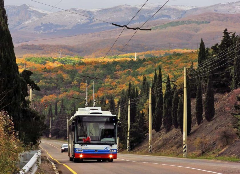 Троллейбусная трасса Симферополь Ялта