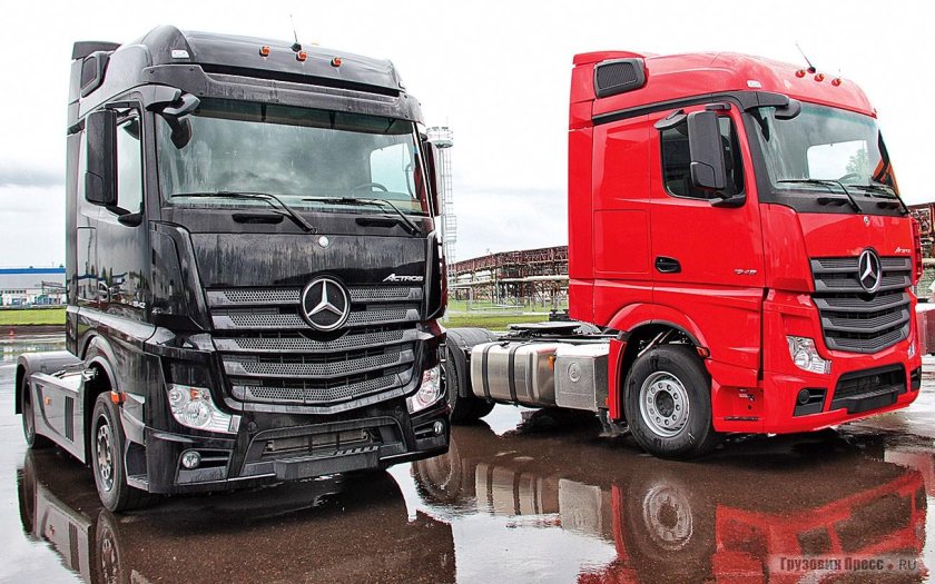 КАМАЗ 54901 И Мерседес Актрос