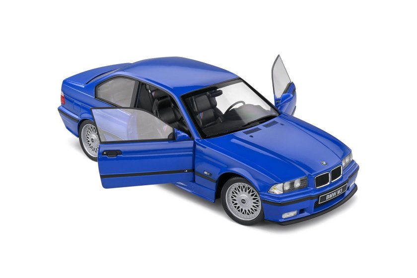 BMW m3 e30 Coupe 1990 Blue solido 1:18