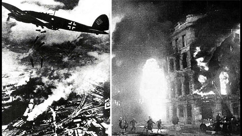 Бомбёжки в Великую отечественную войну 1941-1945