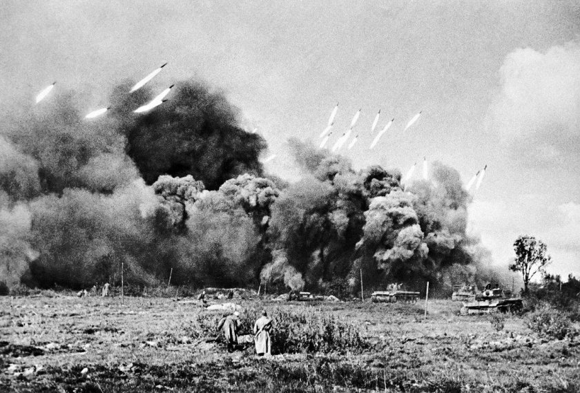 Залп Катюш Сталинградская битва