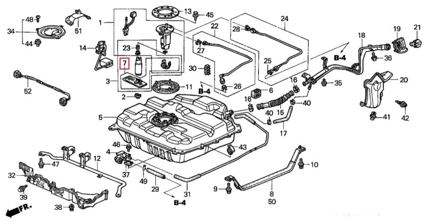 Хонда СРВ 1 топливная система