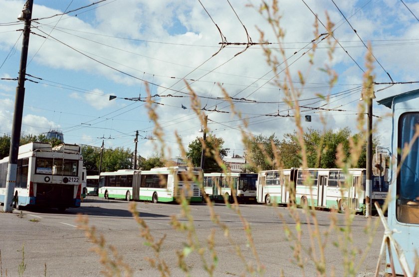 Троллейбусный парк на Новорязанской улице