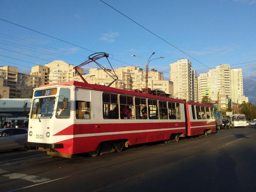 Трамвай Санкт Петербург ЛВС 97а 0609