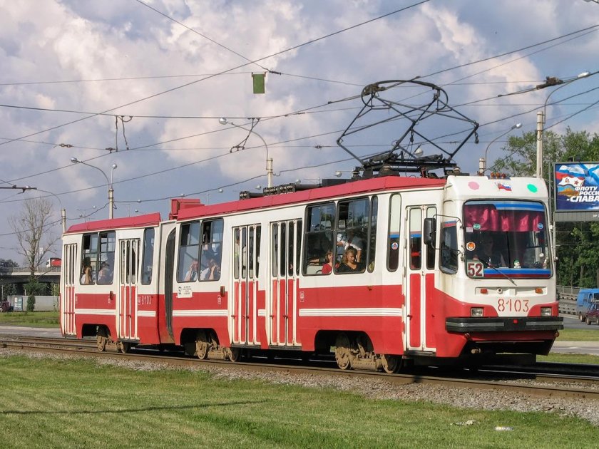 Трамвай Санкт Петербург ЛВС 97к 8111