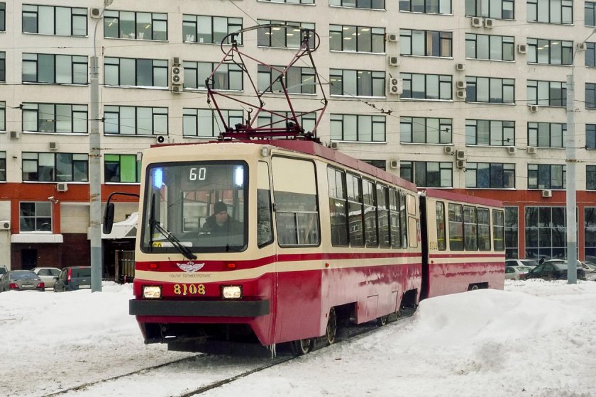 Трамвай Санкт Петербург ЛВС 97к 8108