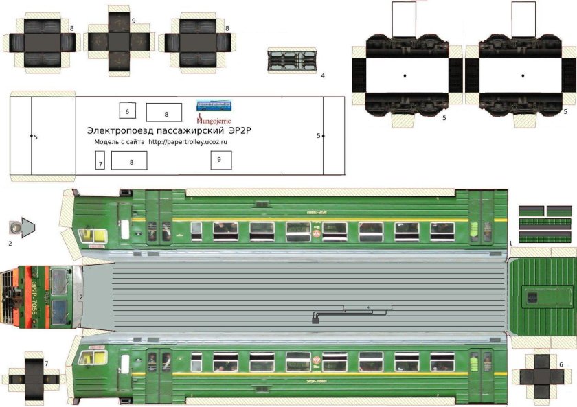 Модель электрички эд2т