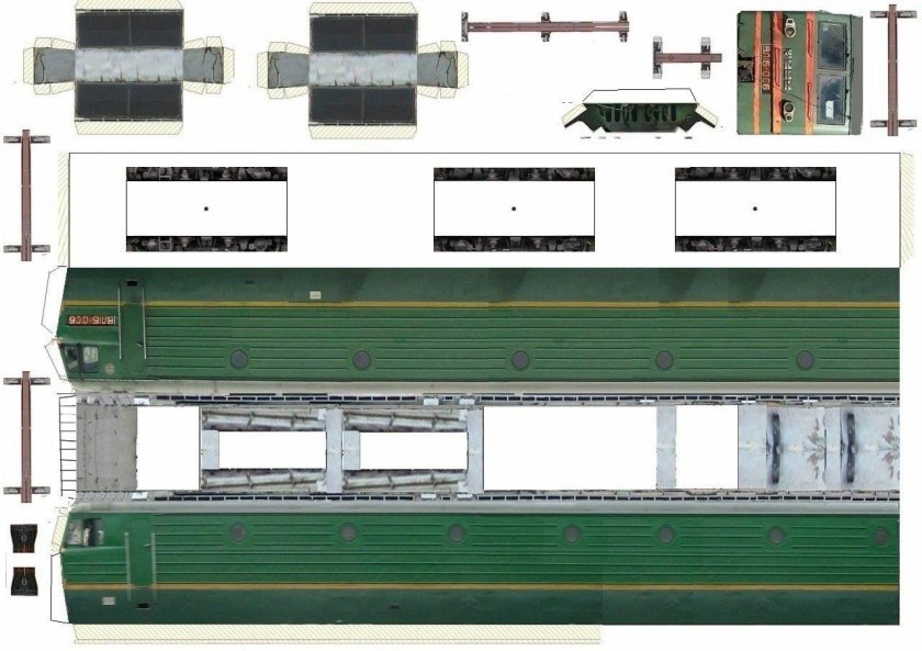 Бумажные электрички