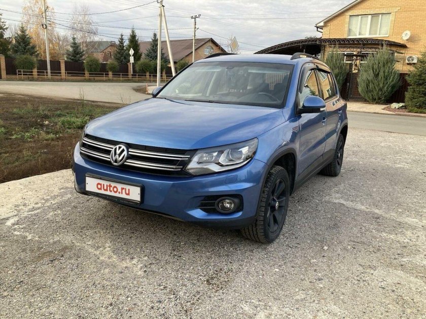 Фольксваген Тигуан 2012 голубой