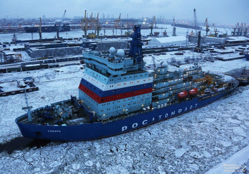 Ледокол Арктика проекта 22220 и Сибирь