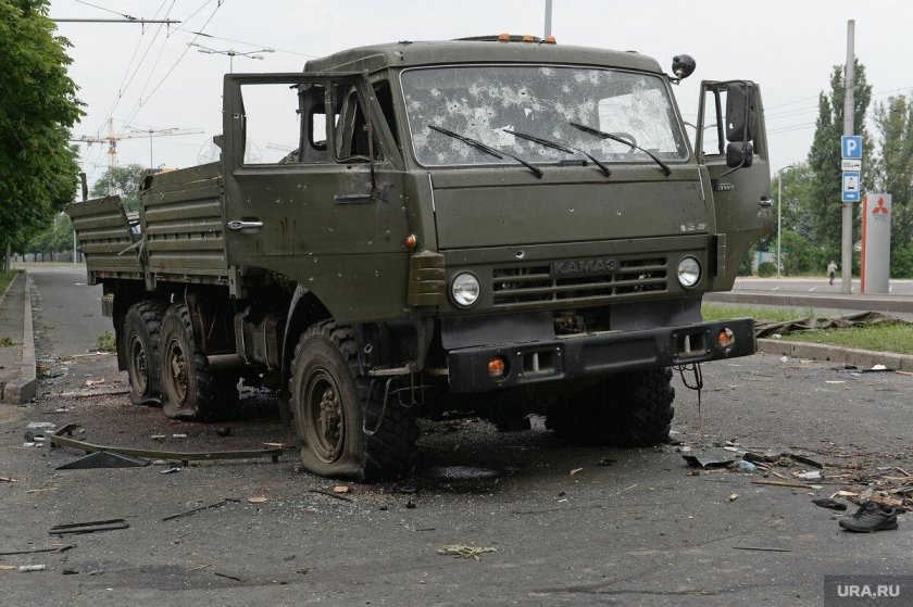 Разбитый Урал 4320