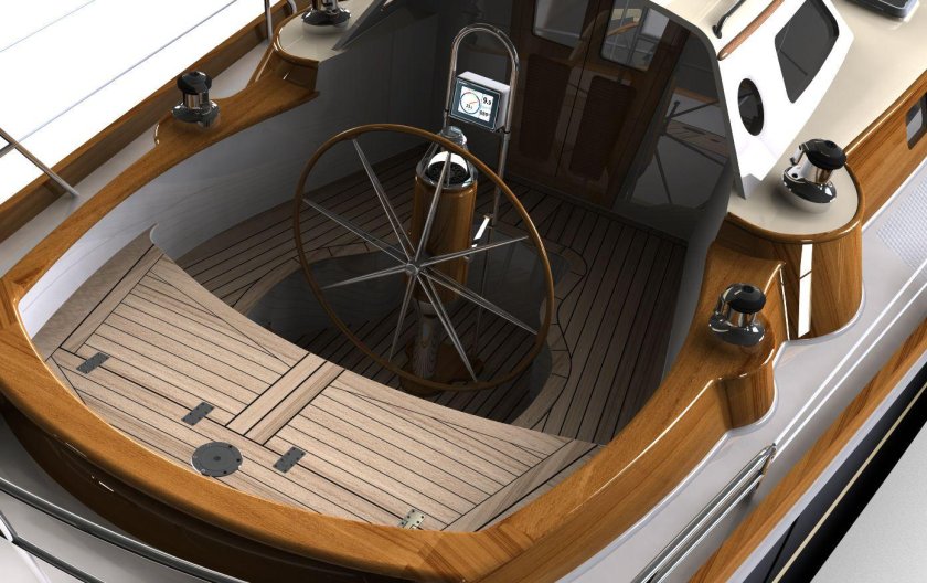 Скандинавский кокпит на парусной яхте