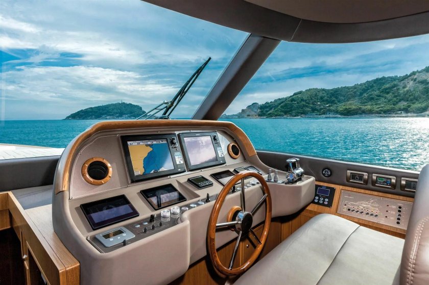 Капитанская рубка на яхте