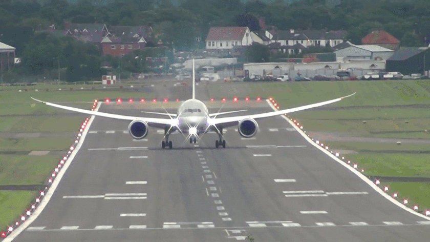 Взлет самолета