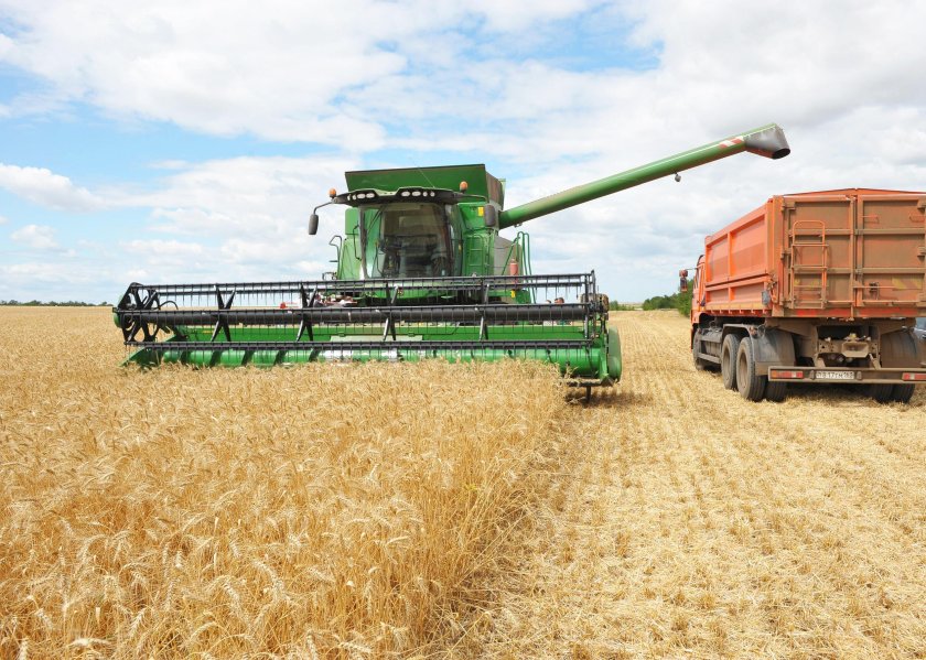 Сбор урожая пшеницы