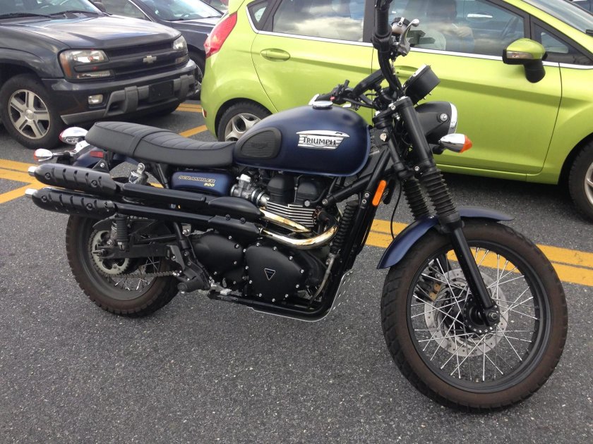 Triumph Scrambler выхлоп