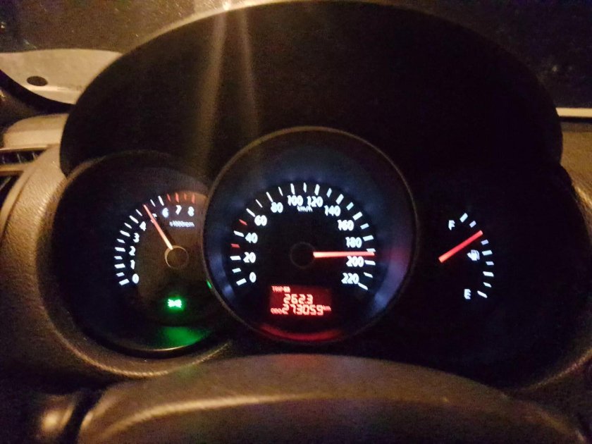 Спидометр кия Рио 180 км ч